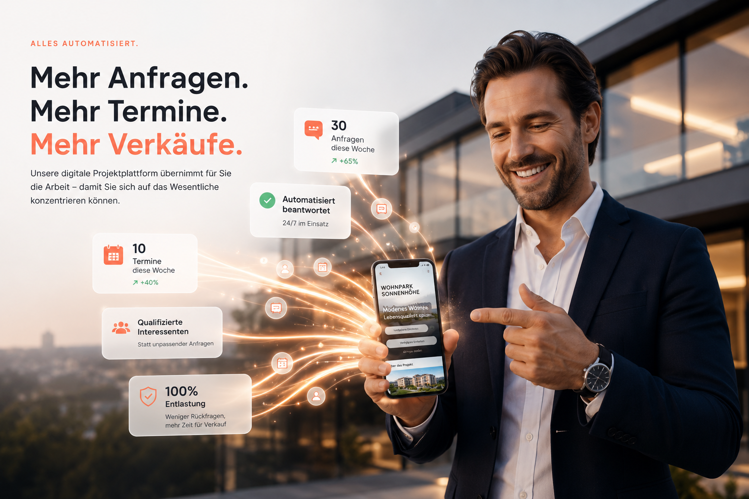 Mehr Anfragen, mehr Termine, mehr Verkäufe – digitale Projektplattform von Quadro Media