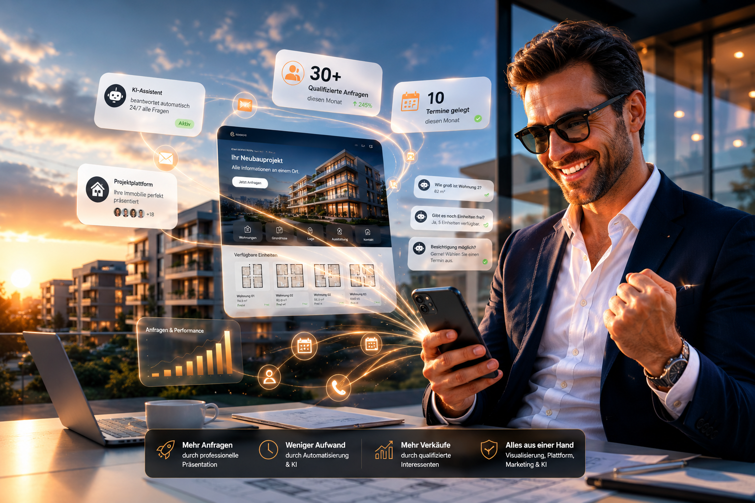 KI-Assistent, Projektplattform und qualifizierte Anfragen – alles aus einer Hand bei Quadro Media